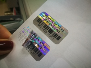 Ot-estampa de holograma invisible, sello de papel adhesivo de impuesto de ventas - Product Image 3