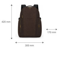 Sac à dos pour ordinateur portable unisexe, imperméable, 0,74 kg, en polyester, avec fermeture éclair, pour les voyages d'affaires, 44 x 35 x 14 cm