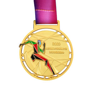 Nuevos productos de cricket, Fútbol metálico, <span class=keywords><strong>Dragon</strong></span> Boat, espejo 21K, medallas de Certificado de 1er Lugar, medallas para la escuela, novedad de 2017 - Product Image 2