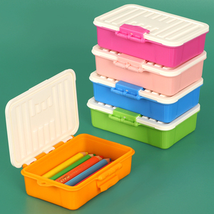 SUNSHING <b>Small</b> Toys Jewelry Collection Box Mini Candy Color Stackable Mini Box with Plastic <b>Lock</b> for Doll House Accessories - Product Image 3