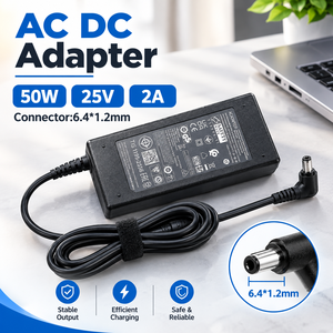 50W 25V 2A Laptop <b>Charger</b> LCD LED Display Power Supply Adapter US <b>Plug</b> (US/UK/EU Connector 6.4*1.2mm for Computer Monitor LCD TV - Product Image 3