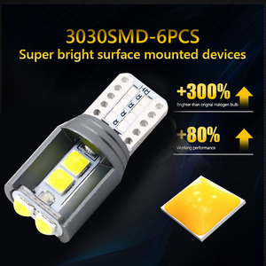 Bóng Đèn LED Canbus W5W T10 3030S 12V Đèn Vòm Bản Đồ Nội Thất Ô Tô Màu Trắng Đỏ Hổ Phách Xanh Tím Xanh Hồng Đèn Đỗ Xe Đèn Tự Động - Product Image 4