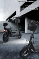 Vélo Électrique Urbain Économique 800W – Scooter Électrique Compact pour Patrouille Urbaine et Utilisation de Sécurité sur Courtes Distances