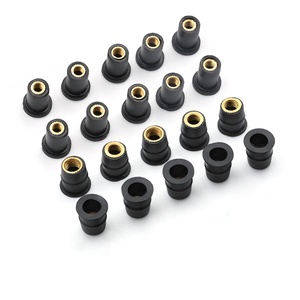 Clip de fixation automatique, insert d'expansion, écrou à <span class=keywords><strong>rivet</strong></span> <span class=keywords><strong>aveugle</strong></span> en laiton et caoutchouc, vis - Product Image 2