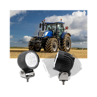 Feux de travail LED ronds Emark R10 de 3 pouces pour New Holland T7 360 °   Support rotatif pour lampe de travail LED