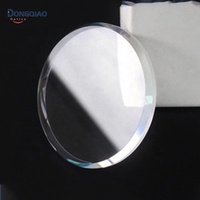 Verre de montre en saphir OEM Dongqiao 28x2,5 mm de diamètre avec bord givré et revêtement antireflet – Pièces de rechange