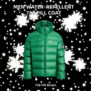 Chaqueta Acolchada para Hombre, Impermeable, con Cierre de Cremallera, 750 Fill Power, 100% Nailon, Personalizable, Aislante para Clima Frío, con Capucha, para Exteriores - Product Image 2