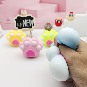 Creative Big <b>Cat</b> Paw <b>Squishy</b> Plastic Rebound Stress Relief Sensory Fidget Toy Cross Border Wholesale - Product Image 3