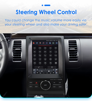 CARUPEZ Head Unit Stereo Mobil Android 9.7 inci dengan GPS Terintegrasi dan Kamera Mundur untuk Ford Taurus 2011-2019 Model Vertikal Tesla 8 Core