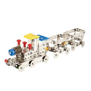 Kit perakitan Puzzle logam, mainan edukasi DIY, blok bangunan 3D kecerdasan, kendaraan Teknik - Product Image 4