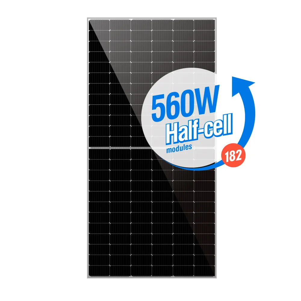 Tier 1 yüksek güç GÜNEŞ PANELI Monocrystalline 540 watt 550 watt 560 watt yarım kesim güneş panelleri