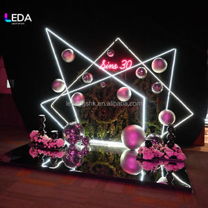 Arco LED para Bodas al Aire Libre, Fondo de Arco LED con Luz Blanca, Túnel LED para Decoración de Eventos y Fiestas - Product Image 1