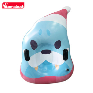 ห่วงยางสโนว์ทูปทรงสิงโตทะเล Samebust ขนาด 157x157 ซม. ทนทาน พกพาสะดวก ของเล่นสกีกลางแจ้งสำหรับผู้ใหญ่ - Product Image 3