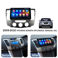 Kit d'intégration pour autoradio avec GPS et transmetteur FM pour Hyundai Sonata 2009-2010, avec aide au recul - Conception portable