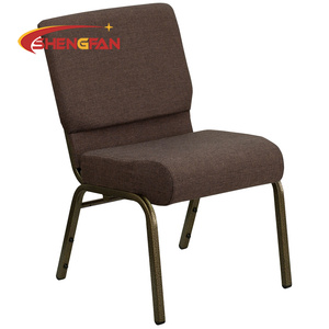 Chaises d'église populaires <span class=keywords><strong>à</strong></span> prix avantageux, chaises d'<span class=keywords><strong>évêque</strong></span> en fer, tissu et cuir, couleur marron, chaises de pasteur d'église - Product Image 6