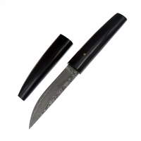 Couteau utilitaire de cuisine en acier Damas de qualité supérieure Bochen avec fourreau en bois, design minimaliste, fabricant OEM ODM