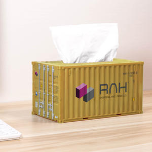 Lüks kurumsal VIP müşteriler hediye öğeleri iş için 3D modeli ölçekli <span class=keywords><strong>min</strong></span> kargo konteyneri doku kutusu - Product Image 6