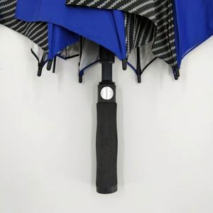 Parapluie droit semi-automatique 190T Pongee coupe-vent pour usage professionnel, diamètre ouvert 132 cm, poignée EVA, baleines en fibre de verre, durable - Product Image 3