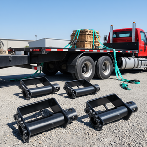 ชุดวินซ์เหล็กสำหรับงานหนัก 4 ชิ้น ขนาด 2.75 นิ้ว แบบเชื่อมติด สำหรับรถพ่วงพื้นเรียบ ใช้รัดสายรัดสินค้า - Product Image 2