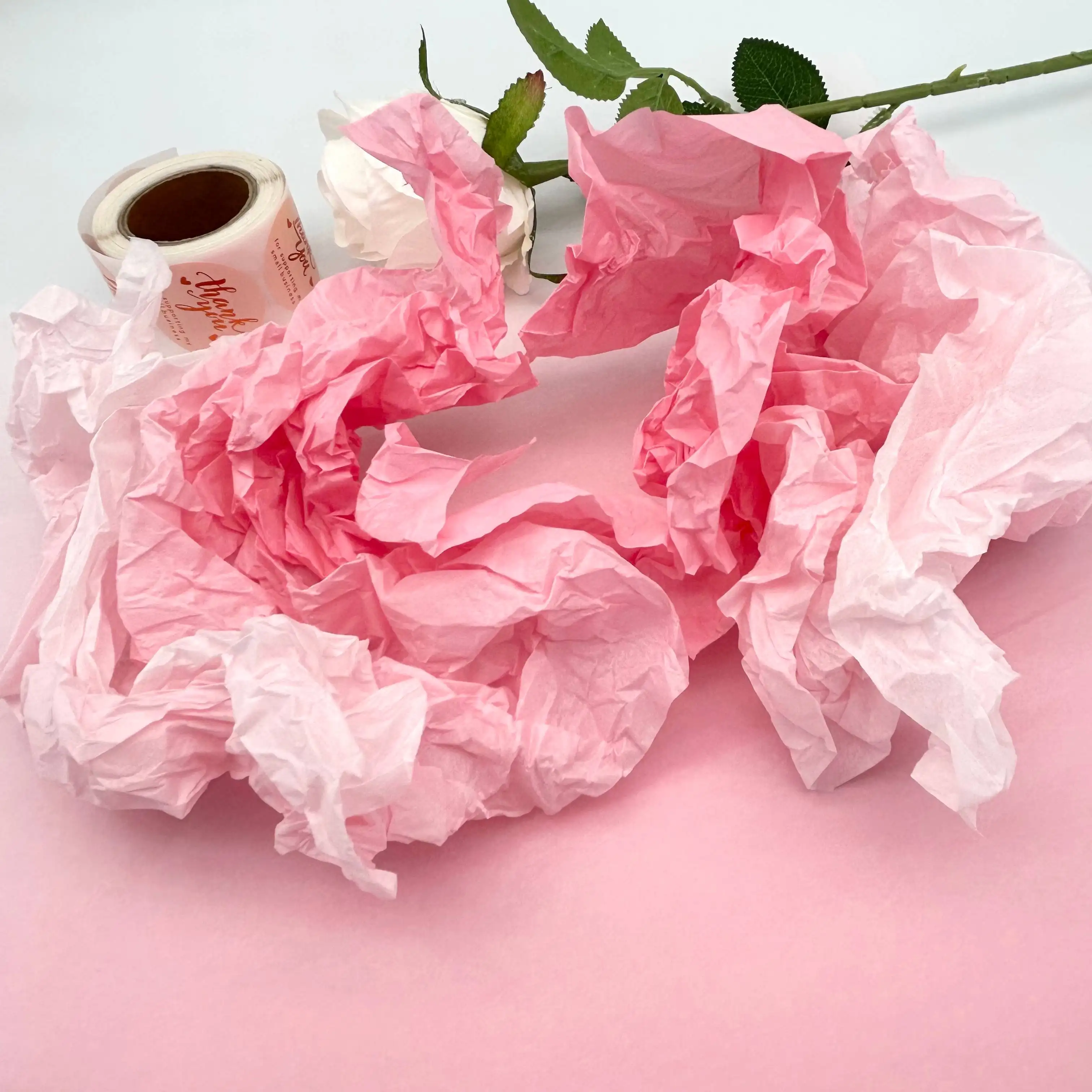 17G kertas tisu sepatu pembungkus bunga cetak kustom murah kualitas tinggi
