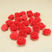 Têtes de fleurs artificielles en mousse en gros, 2,5/3,5 cm, multicolores, pour décoration de remise de diplôme, en vrac