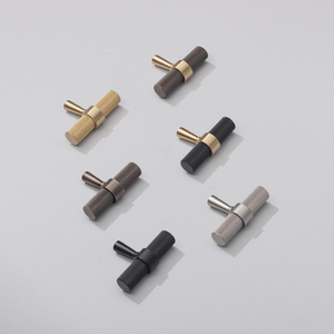 Antique <strong>Black</strong> Nickel Solid Brass Knurled T-Bar Handles <strong>Knobs</strong> for Furniture Cabinets Kitchens Drawers Wardrobes Dressers Bedroom - Product Image 6
