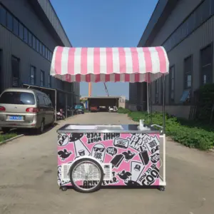 China Factory Direct Sell New Product Vending Push Cart Frozen Ice Cream Cart With Good Price