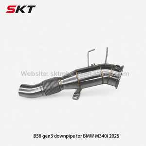 Tubería de Escape de 5 Pulgadas Gen3 B58 con Tubo OPF para BMW M340i M440i M240i 540i X3 M40i X4 M40i, Acabado Pulido - Product Image 5