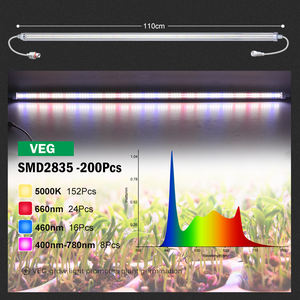Tubo de cultivo LED T8 de espectro completo SMD 2835 CA 85- 265V adecuado para semillas de plantas y bombillas árboles frutales Veg y <span class=keywords><strong>Bloom</strong></span> LED Grow Light - Product Image 1