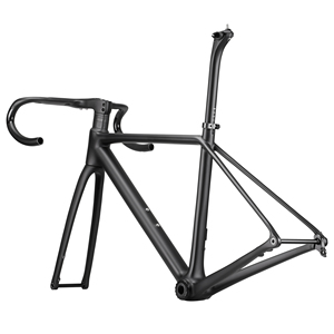 Cadre de vélo de <span class=keywords><strong>route</strong></span> en carbone intégral AIRWOLF YFR039 T1200 Endurance avec axe traversant, frein à disque, avec boîtier de pédalier t47, patte arrière UDH - Product Image 4