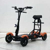 Scooter pliable homologué CE EEC COC avec siège, véhicule de transport portable