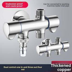 <span class=keywords><strong>Robinet</strong></span> d'angle à trois voies tout en cuivre, une entrée, trois/sans <span class=keywords><strong>sortie</strong></span>, pour <span class=keywords><strong>lave</strong></span>-<span class=keywords><strong>vaisselle</strong></span>, <span class=keywords><strong>lave</strong></span>-linge, séparateur de <span class=keywords><strong>robinet</strong></span>, poli, montage mural - Product Image 6