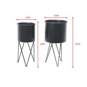 2 taille Extérieure de <span class=keywords><strong>Jardin</strong></span> En Fer Forgé Support de Pot de Fleur - Product Image 6
