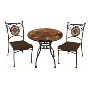 Yoho-Ensemble <span class=keywords><strong>de</strong></span> bistro classique et moderne <span class=keywords><strong>de</strong></span> 3 pièces Offre Spéciale meubles pliants en rotin pour <span class=keywords><strong>jardin</strong></span> extérieur pour hôtels parcs liquidation - Product Image 3