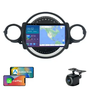 Jmance Carplay GPS navegación Android Auto 9 pulgadas unidad principal Ram 2GB Rom 32/64GB 2 Din coche Radio para BMW Mini 2007 - 2015