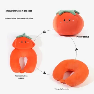 Creative <strong>U</strong>-Shaped Dual-Purpose Memory Foam Neck <strong>Pillow</strong> Deformable Two-In-One Office Nap <strong>Pillow</strong> with Particle Foam - Product Image 5