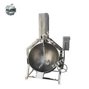 Easy operation steam jacketed kettle / industrial cooking pot / jam boiling pan with mixer