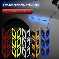 Autocollant de carrosserie de voiture, sortie d'air latérale, décoration personnalisée modifiée, avertissement réfléchissant, anti-collision, anti-rayures OLIVER