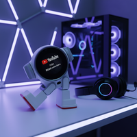 RUX Robot - El Primer Robot de Escritorio con IA en el Mundo, con Sistema Android, Asistente de Voz con Tecnología ChatGPT y Patas Móviles