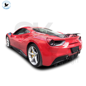 Difusor trasero de fibra de carbono <span class=keywords><strong>FF</strong></span> para <span class=keywords><strong>Ferrari</strong></span> 488 GTB Spider, nuevo kit de carrocería trasera de fibra de carbono seca con parachoques tipo parachoques - Product Image 3