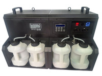 Machine à bulles LED couleur intégrale télécommandée 3000W en plastique à quatre trous, effet fumée et bulles, DMX pour prise, durable