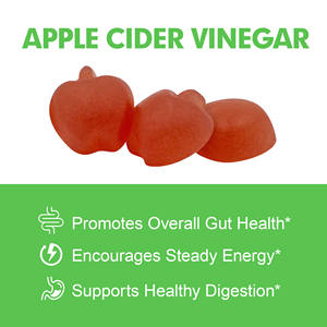 Gomitas de Vinagre de Sidra de Manzana con Sabor a Manzana Madre y Granada, para la Salud Digestiva, Aumento de Energía y Apoyo al Metabolismo - Product Image 4