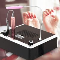 Nouvel Arrivage Moteur Brushless Sans Fil Portable Pro 5 en 1 UV LED Lampe à Ongles Lime à Ongles Électrique en Acrylique Perceuse Meuleuse