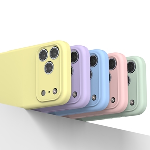 Coque en silicone liquide mate antichoc ultra-fine à toucher doux, prix abordable, pour iPhone séries 13/14/15/16/17/18 - Product Image 5