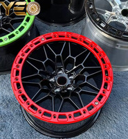 Jantes forgées monoblock Beadlock concaves profondes vertes, rouges et noires 17X10 18X9 19X9.5/10 pour BMW 5X112 5X120