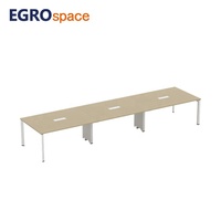 EGROspace Mobilier Moderne et Élégant, Table de Réunion Durable pour le Personnel, la Formation et les Conférences de Bureau