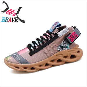 Wholesale Casual Fashion Running Sport Gold Men Shoes - Product Image 1
