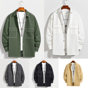 Giacca da <span class=keywords><strong>uomo</strong></span> di fascia alta primavera autunno retrò giacca da <span class=keywords><strong>uomo</strong></span> in puro cotone tinta unita traspirante in <span class=keywords><strong>lino</strong></span> alla moda camicia Design - Product Image 6