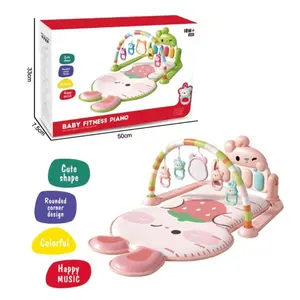 New Popular Colorful Portable Bunny Happy Baby Play Mat With Music Piano Keyboard