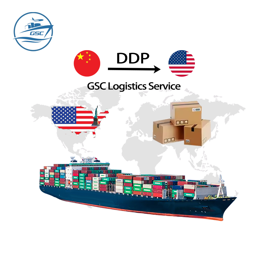 DDP Door-to-Door Logistics China to USA Sea Freight Forwarder with Air Express Transport for LCL+Express Dropshipping